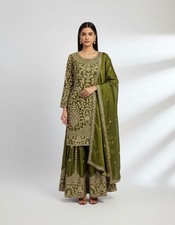 Designer Indian Pakistani top sharara Bollywood Dress Party Wear Suit wedding