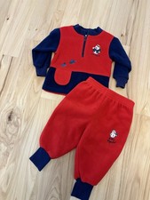 Vintage Oshkosh B Gosh 12m Baby Set Track Sweatshirt Sweat Suit Snowman Holiday