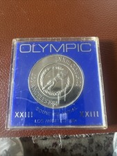 Souvenir Medal Los Angeles Olympics, 1984 XXIII Discus & Torch with Case