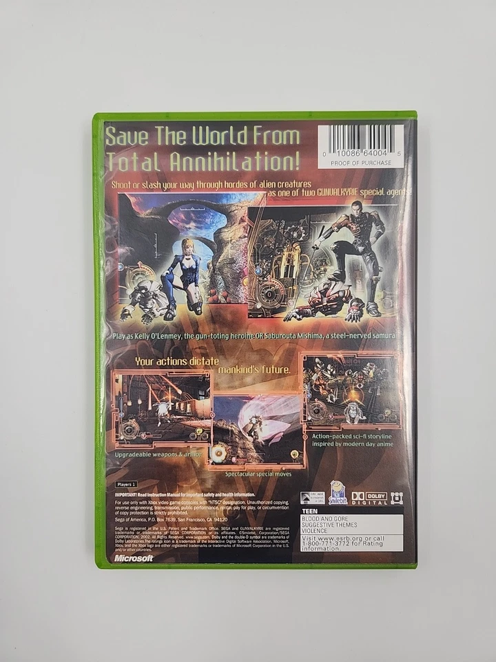 Gunvalkyrie Xbox Completo CIB Foto 2 de 4