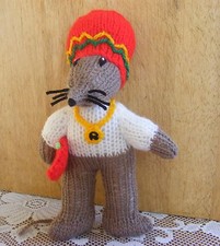  KNITTING PATTERN ONLY FOR RASTAMOUSE SOFT TOY 