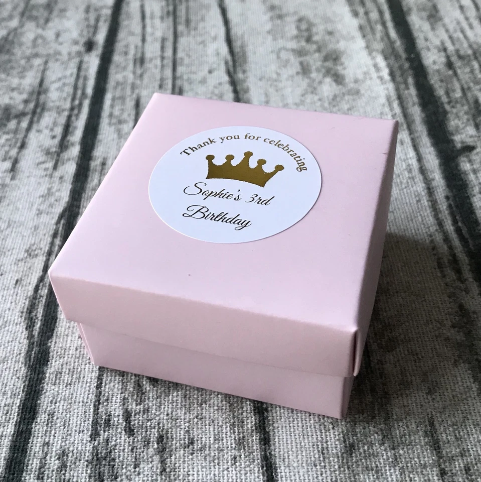 Pegatinas personalizadas de regalo de cumpleaños 24x 4 cm etiquetas favoritas de lámina de oro de agradecimiento Foto 3 de 4