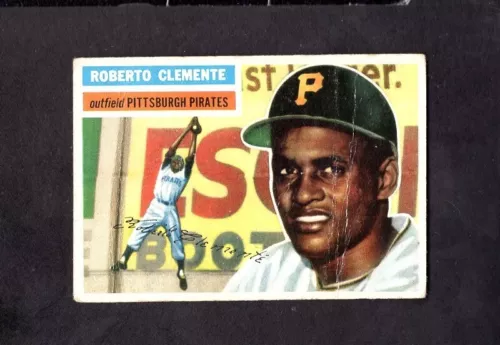 1956 Topps # 33 Roberto Clemente grey back good condition Pittsburgh Pirates