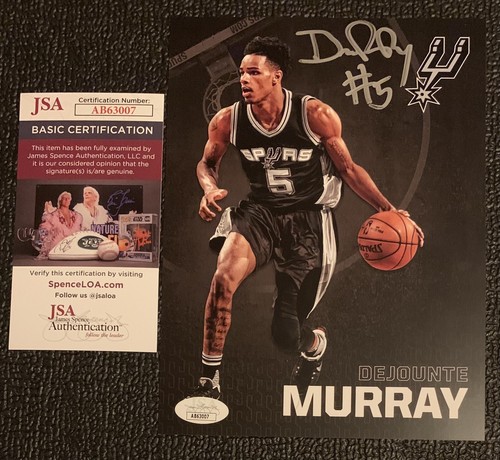 Dejounte Murray Signed 6x8” Photo (JSA) Auto Spurs Now Atlanta Hawks All-Star - 第 1/4 張圖片