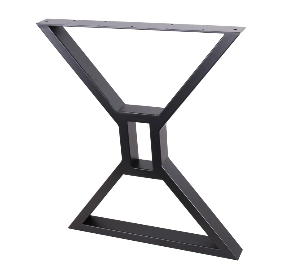 2 x Patas de Mesa de Comedor,Patas de Mesa de Restaurante Cocina Industrial Forma X,Negro Foto 4 de 4