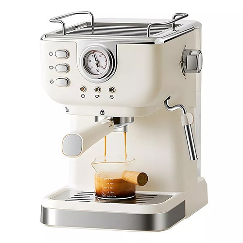 Espresso Maschine Kaffeemaschine Siebträger Cappuccinomaschine Milchaufschäumer - Bild 19 von 25