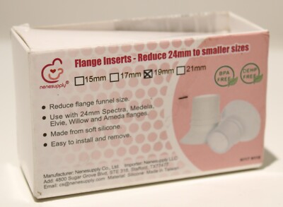 Nenesupply Silicone Flange Inserts to Reduce Funnel Size from 24mm to 19mm