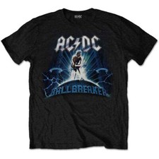 AC/DC ACDC Men's Ballbreaker T-Shirt, Black (Black Black), Large (Size:Large)