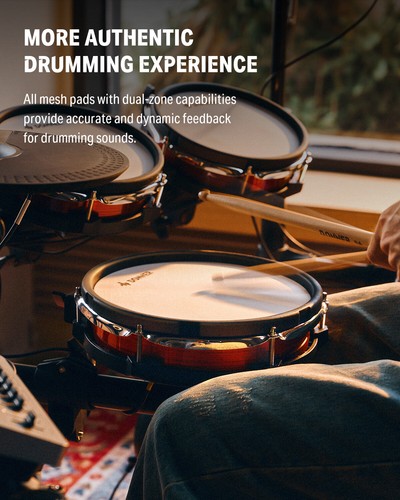 Donner DED-300X Electronic Drum Kit 5 Drum 4 Cymbal 900 Sounds + Online Lesson - Picture 4 of 10