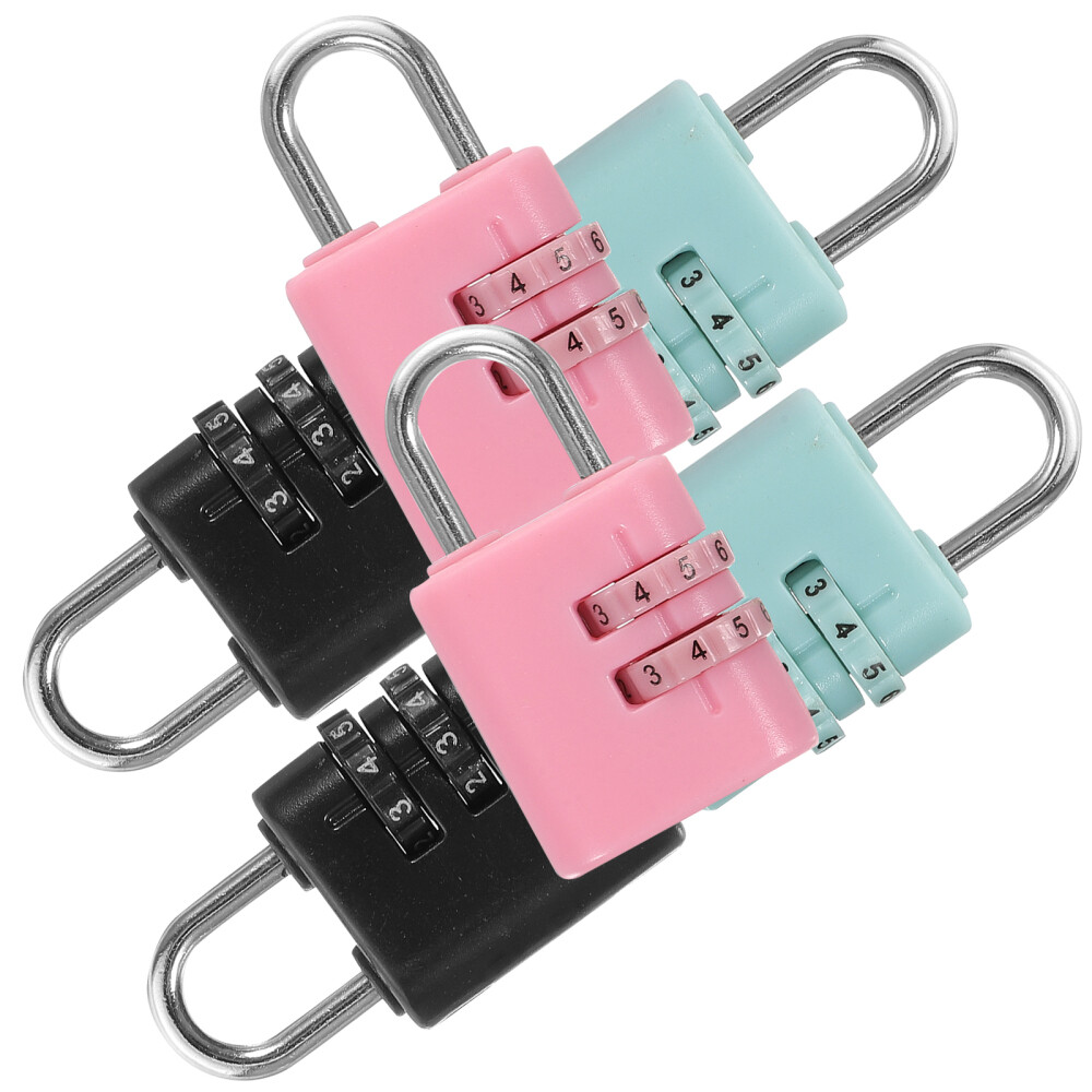 6Pcs Child-Safe Plastic Padlocks for Kids Lockers and Storage