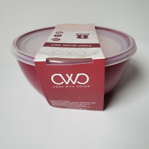 12 Food Prep or Storage Nesting Bowls & Lids Plastic 3 Sets Containers Lunch Box - Picture 5 of 11