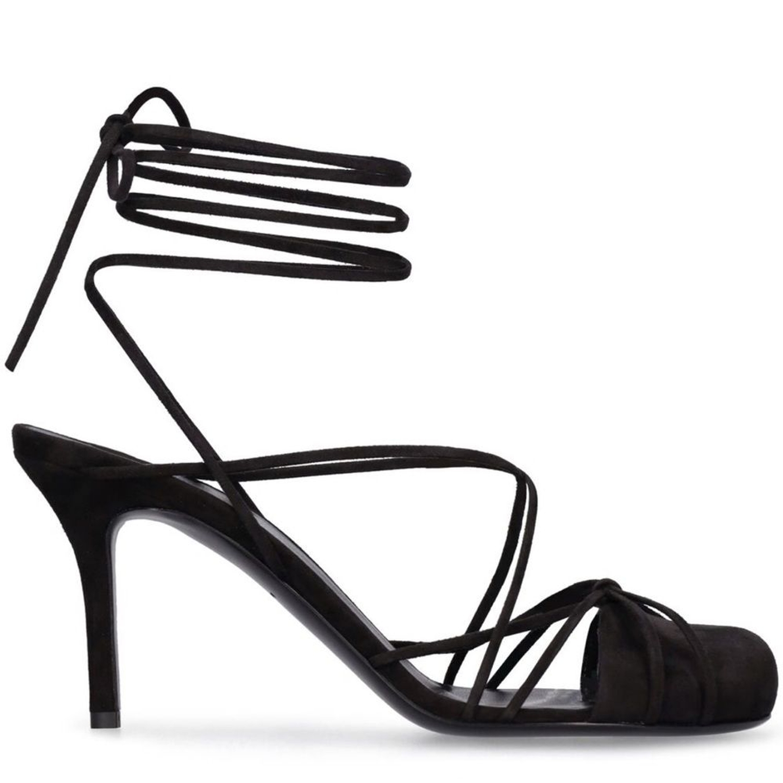 FILA NUOVI THE ROW 90mm Joan sandali alla caviglia neri scamosciati taglia 40