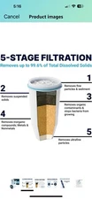 Culligan ZeroWater Official Replacement Filter-5-Stage 0 TDS Filter Replacement