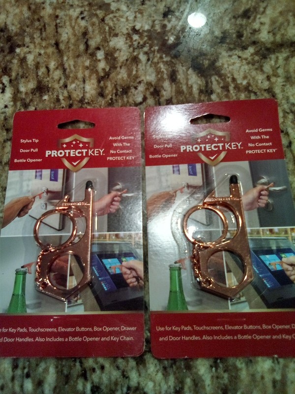 🔥 (2) No Contact Safety Key Anti Virus Door Opener Light Switch Hand Tool Germs