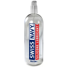 Swiss Navy Silicone-Based Lubricant 16oz - Premium Personal Lube