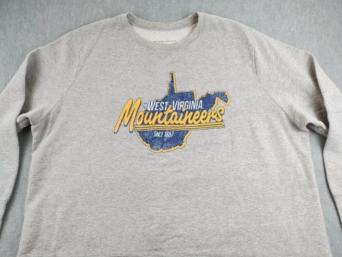 West Virginia Mountaineer Womens Sweatshirt JMS Just My Size 2X Plus Gray 1867 - Picture 5 of 20