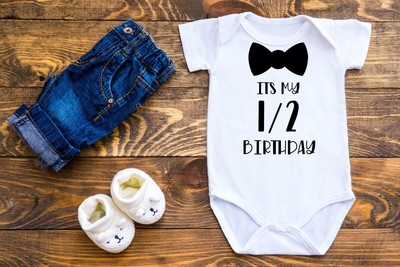 half birthday outfit baby boy