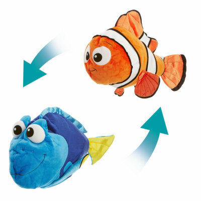 Disney Store Finding Nemo & Dory Reversible Plush Pillow Large 22 inches Fish