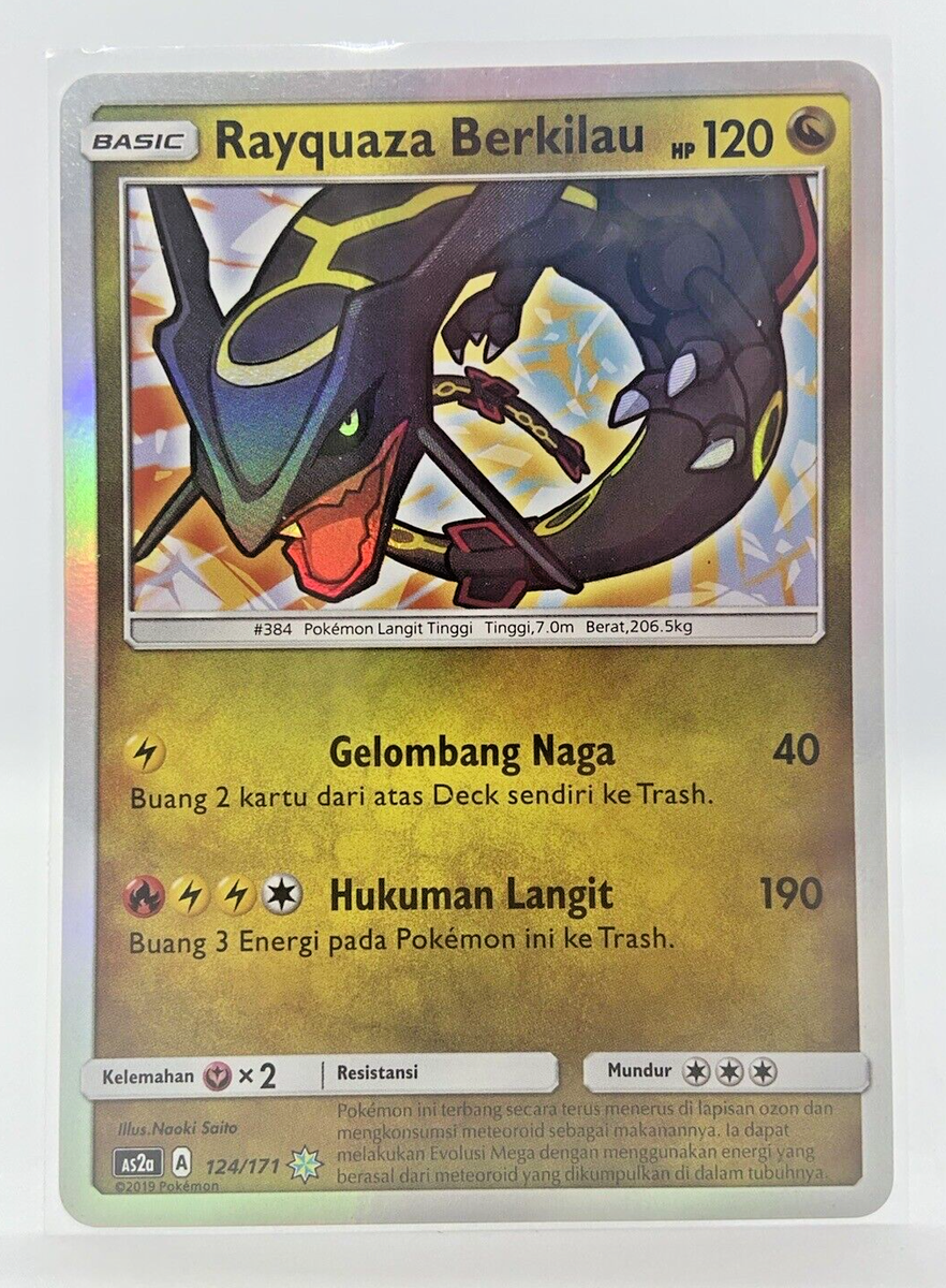 Pokemon Indonesia Shining Legends Shining Rayquaza Berkilau AS2a