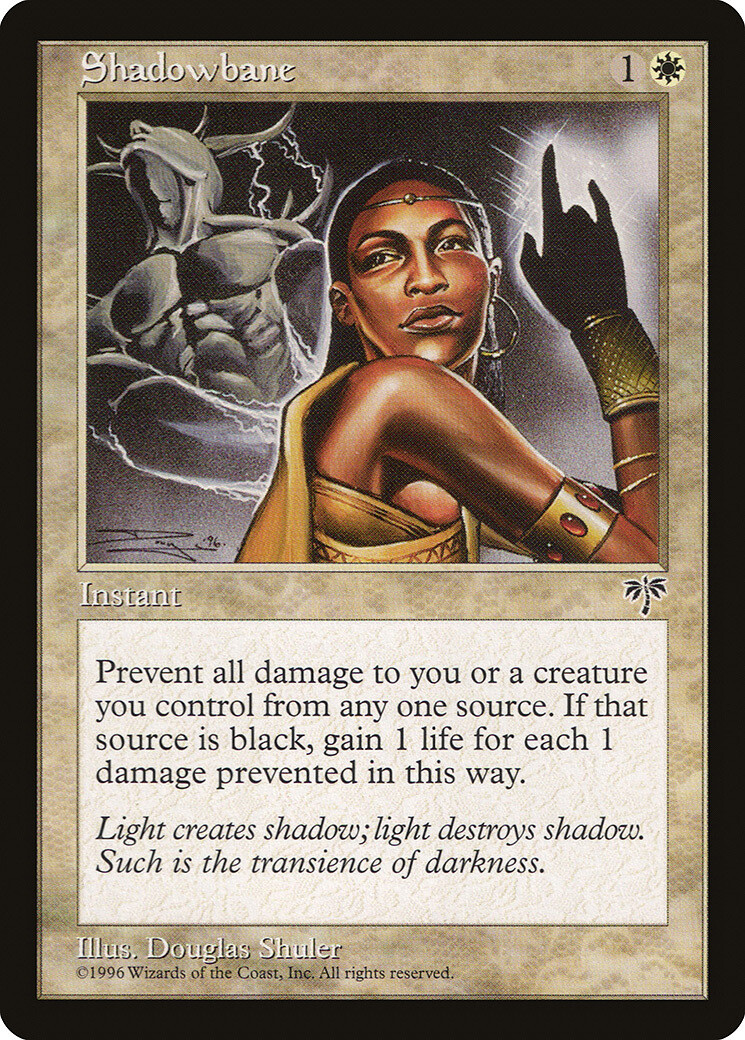 1 x Shadowbane - Mirage - LP - Magic The Gathering - MTG