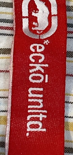 Ecko Unltd Mens Button Up Shirt Big & Tall Size 3XLStriped Short Sleeve CUTE - Picture 11 of 17