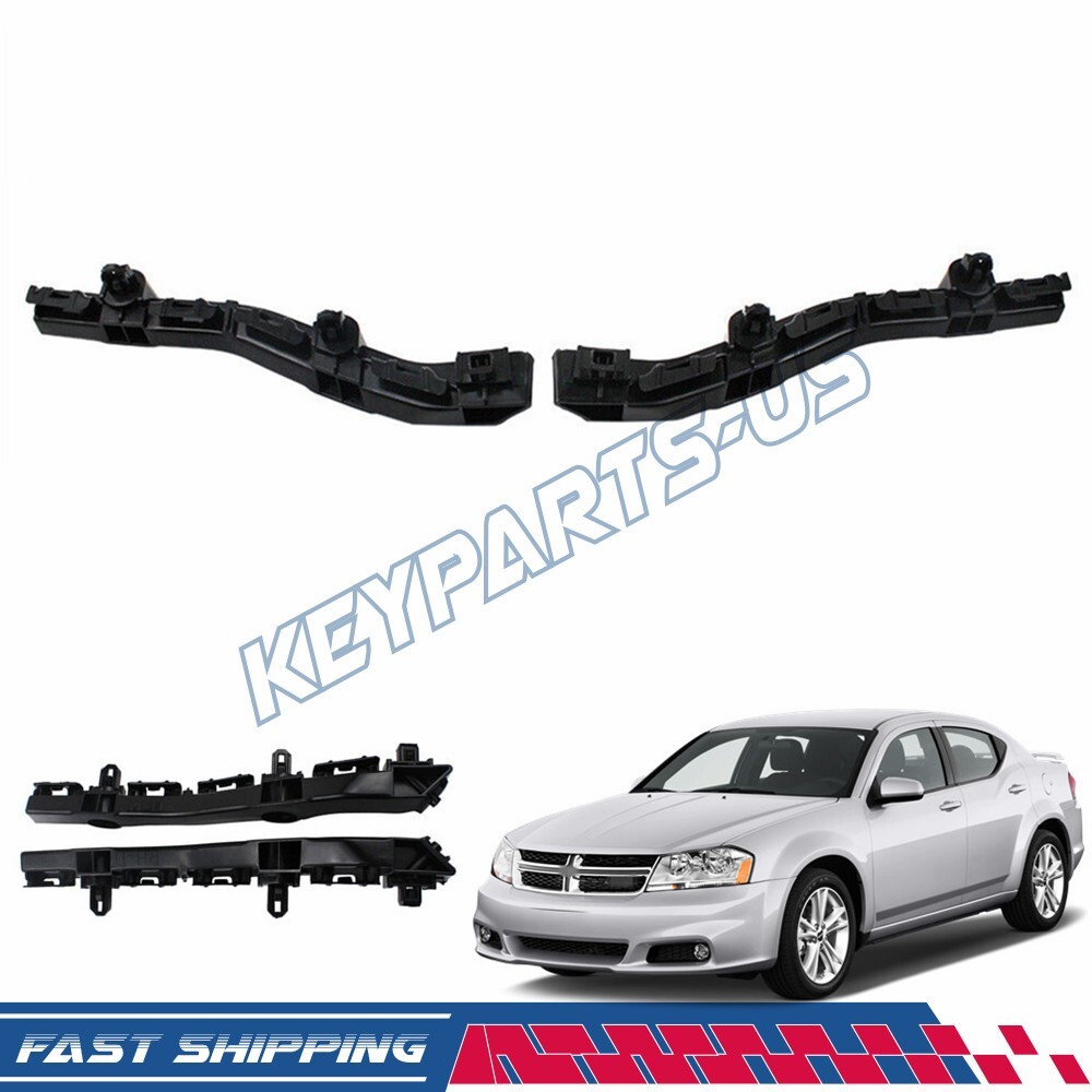 Front RH&LH Bumper Cover Retainer Bracket For 2011 2012 2013 2014 DODGE AVENGER