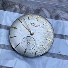 Vintage Longines carica manuale cal 370 movimento, quadrante e lancette.