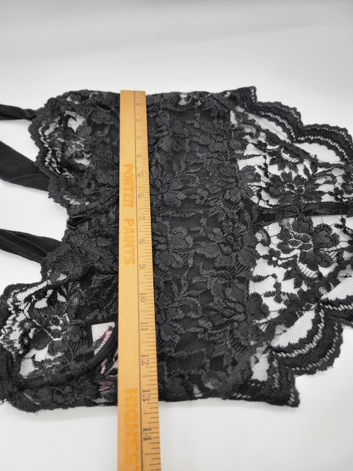 Vgt Bodysuit Teddy  Nylon Lace Lingerie ALANA GALE Medium Black French Cut Y2K