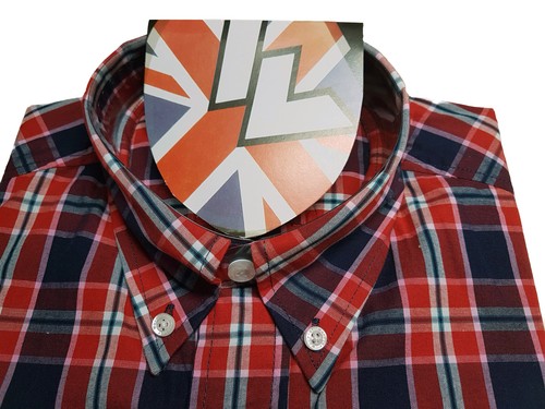Warrior UK England Button Down Shirt RUDY Shirt Slim-Fit Skinhead Mod Size SMALL - Picture 3 of 12