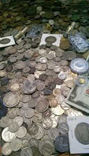     1/3 POUND OLD ESTATE COIN LOTS   GOLD / SILVER / EARLY US / ROMAN / PROOF    