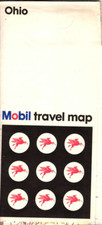 1968   MOBIL TRAVEL OHIO  MAP  - ROAD MAP