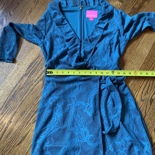 Lilly Pulitzer Tiki Lace Wrap Romper Crochet Sheer Lined Beach Boho Nautical S - Picture 6 of 12