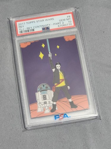 2017 Topps Star Wars Rey TLJ Rey Continuity Part 2 #8 PSA GEM MINT 10 - Picture 3 of 5
