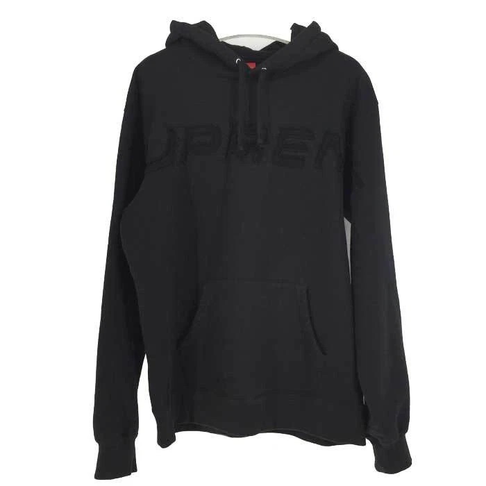 Sweat à capuche Supreme Big Logo doublure polaire XL noir [occasion]