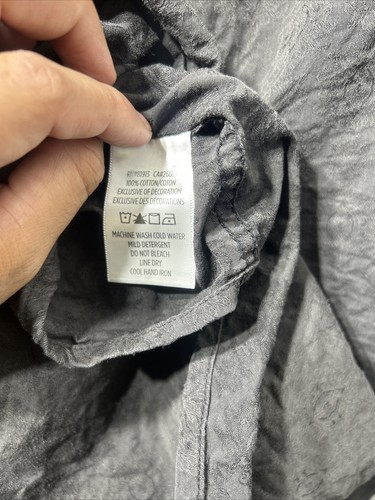 Camisa Robert Graham Mangas Largas con Botones Negra Para Hombre 3XL - Imagen 17 de 18