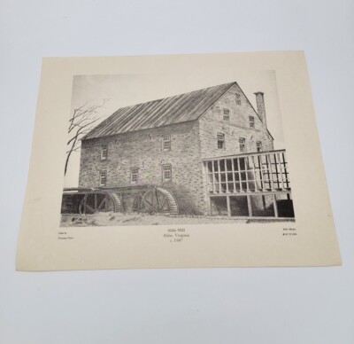 Aldie Mill Virginia Mesko Litho Print