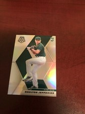 2021 Panini Mosaic Daulton Jefferies Silver Holo Prizm rookie card #279