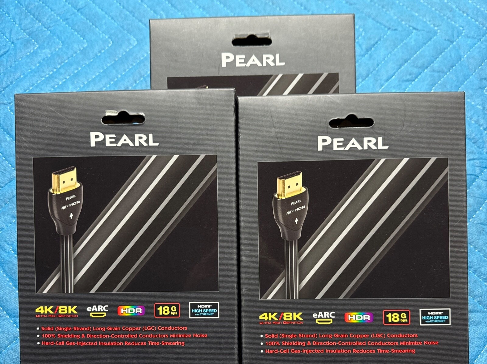 AudioQuest Pearl HDMI Cable with Connection 2m 3 Pack Bundle