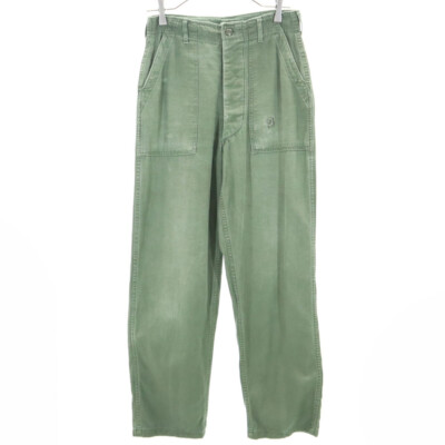 パンツ 1970s US ARMY BAKER PANTS modified US ARMY 70s DSA Vintage Cotton Satin Baker Pants W30 khaki