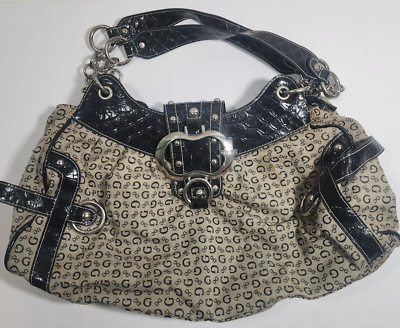 y2k old GUESS ヴィンテージ パッチワークハンドバッグ Y2K GUESS BAG – Thrift On Store