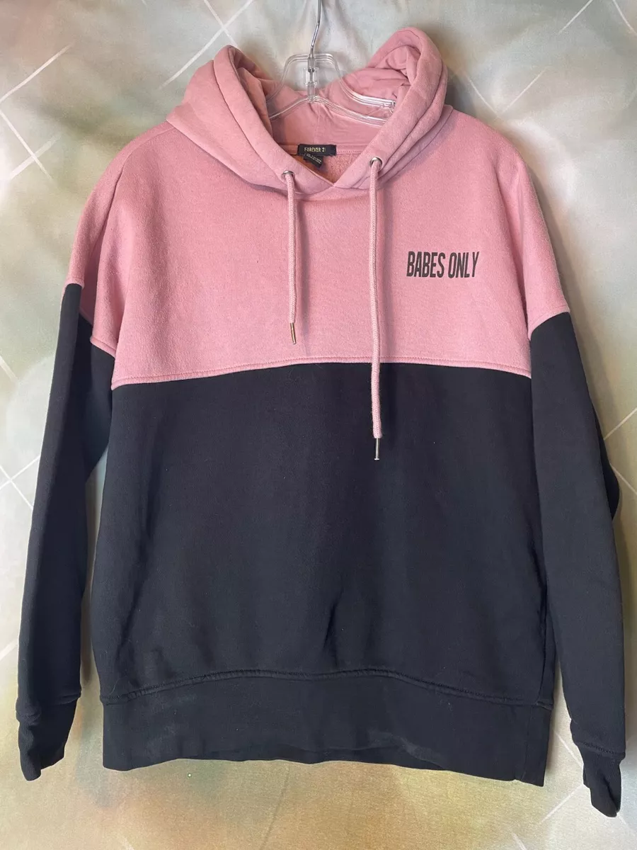 Pink color best sale block hoodie
