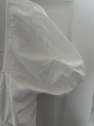 Draper James Damen Kleid gefüttert Puffärmel Gr. XL Neu Weiß Baumwolle Cruise - Bild 7 von 8