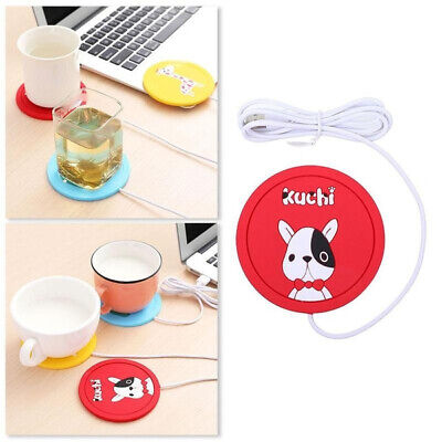 3PCS USB Silicone Heating Coaster Warmer Electric Insulation Mug Cup Heater Mat