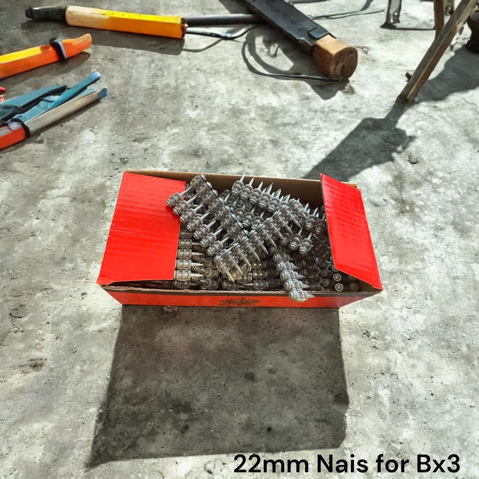 1000x Chiodi in calcestruzzo per Hilti Bx3 (22 mm) -Perni per chiodi Hilti Bx3 per Hilti H - Immagine 3 di 4
