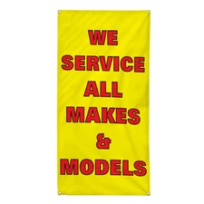 Vertical Vinyl Banner Multiple Sizes We Service All Makes and Models Car C