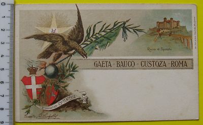 Cartolina 3° Granatieri   73° Fanteria Gaeta Bauco 6935