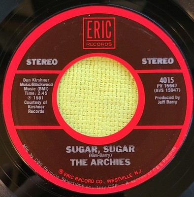 Archies, Albert Hammond ''Sugar Sugar / It Never Rains In Southern...'' reissueVG+