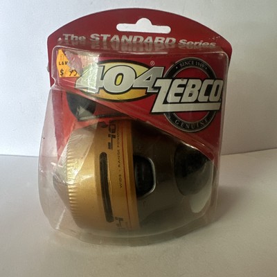 Zebco 404 Spincast Reel Pre-Spooled 15 lb Line All Metal Gears Orange New Sealed