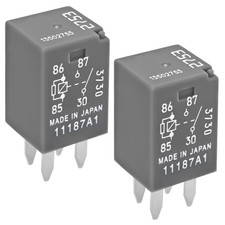 13502753 2753 Automotive Relays Pack of 2 12VDC 20A 4-Pin Mini Micro Multi-P