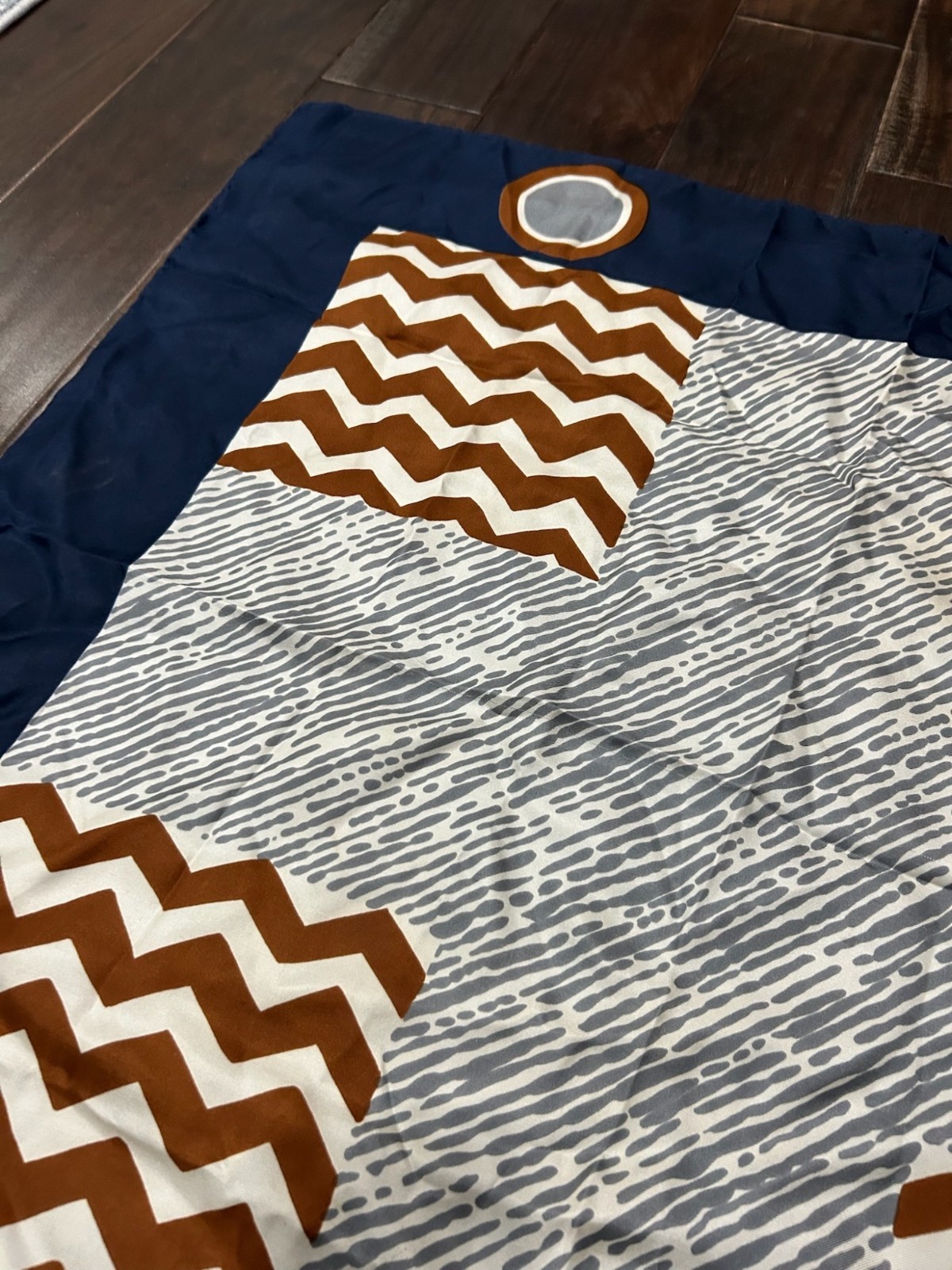 Echo Chevron & Striped Pattern Multicolor Silk Sc… - image 3